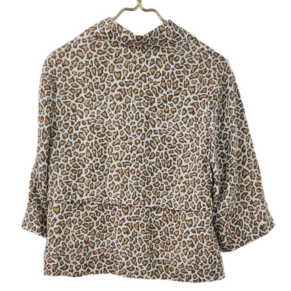 Pendleton Brown and Cream Leopard Print Jacket - Picture 2 of 11